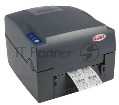 Принтер этикеток термотрансферный Godex TT G500UES, 203 dpi, 127 мм/сек, USB, RS-232, Ethernet, серый