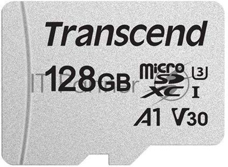Флеш карта microSD 128GB Transcend microSDXC Class 10 UHS-I U3, V30, A1, (без адаптера), TLC