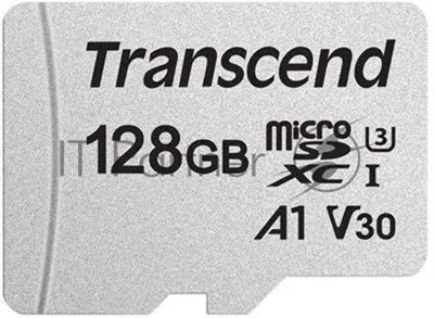 Флеш карта microSD 128GB Transcend microSDXC Class 10 UHS-I U3, V30, A1, (без адаптера), TLC