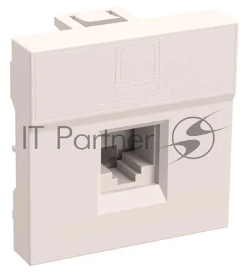 Розетка информационная РКИ-20-00-П RJ-45 UTP кат.5e (на 2 модуля) ПРАЙМЕР белая IEK
