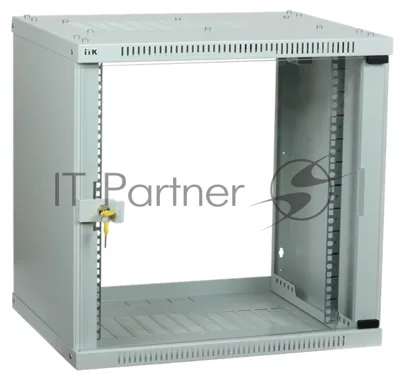 Шкаф LINEA WE 6U 550x350 мм дверь стекло серый ITK