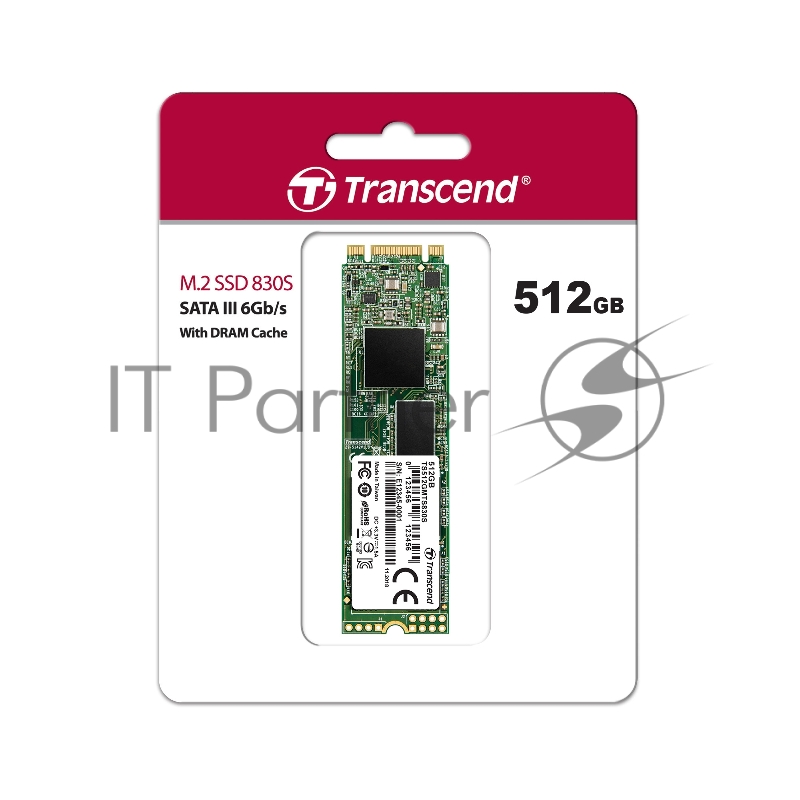 Накопитель SSD Transcend 512GB M.2 SSD MTS 830 series (22x80мм) R/W: 560/520
