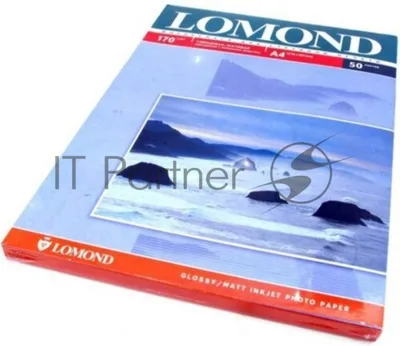 Бумага Lomond глянцевая(водораст.чернила) 610мм х 30м 170г/м2 втулка 2"/50,8мм