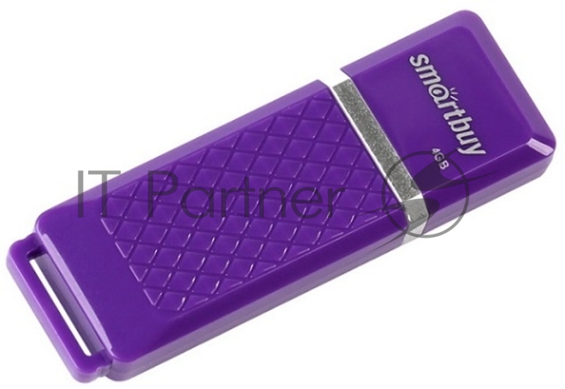 Флешка USB Smartbuy Quartz violet (SB4GbQZ-V), 4Gb, USB 2.0, R/W 20/10, фиолетовый