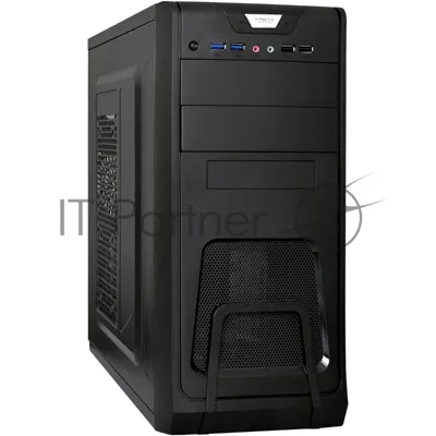 Компьютерный корпус Miditower ExeGate CP-603 Black, ATX, (без БП), 2хUSB+2хUSB 3.0, Audio
