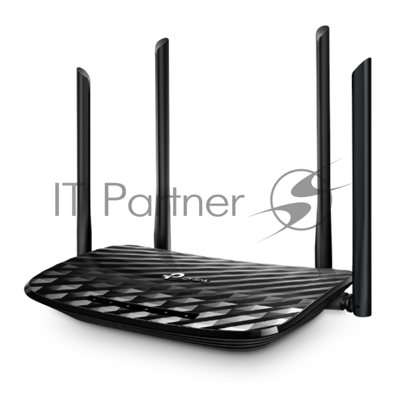 Роутер беспроводной TP-Link Archer A6 AC1350 10/100/1000BASE-TX черный