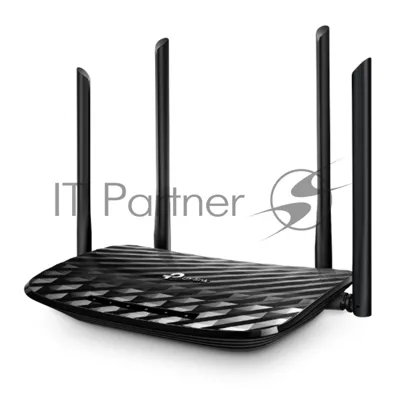 Роутер беспроводной TP-Link Archer A6 AC1350 10/100/1000BASE-TX черный