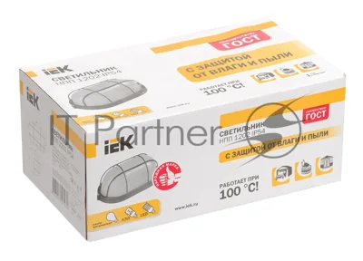 Светильник IEK LNPP0-1202-1-100-K01 НПП1202 белый/овал с реш. 100Вт IP54 IEK
