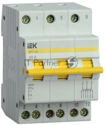 Выключатель-разъединитель трехпозиционный IEK MPR10-3-040 ВРТ-63 3P 40А