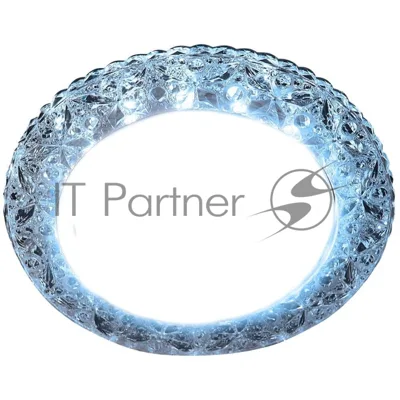 Точечный светодиодный светильник Ambrella Light хром/прозрачный GX53+3W/LED COLD G298 CL/CLD