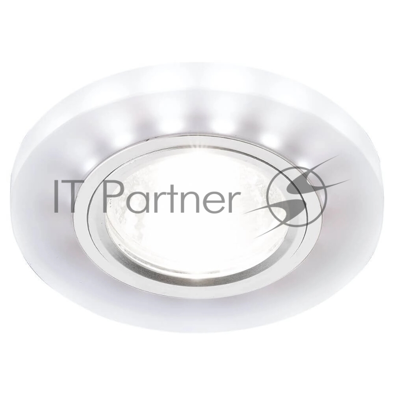 Точечный светодиодный светильник Ambrella Light матовый/хром/MR16+3W/LED WHITE/ S214 WH/CH/WH
