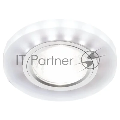 Точечный светодиодный светильник Ambrella Light матовый/хром/MR16+3W/LED WHITE/ S214 WH/CH/WH