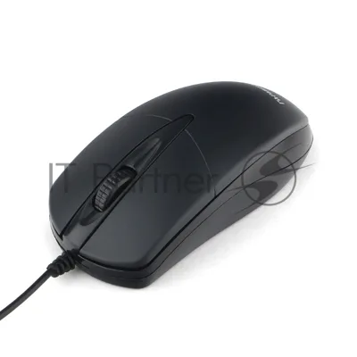 Мышь проводная Гарнизон GM-220 черный, 1000 dpi, USB, кнопки - 3