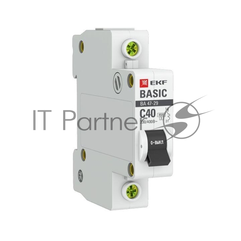 Выключатель автоматический EKF mcb4729-1-40C 1P 40А (C) 4,5кА ВА 47-29 EKF Basic