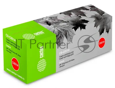 Картридж лазерный Cactus CS-C051H черный (4100 стр.) для Canon LBP 162dw/MF 264dw/267dw/269dw