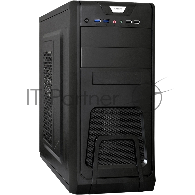 Компьютерный корпус ExeGate Miditower ExeGate CP-603 Black, ATX, (CP450W, 80мм), 2хUSB+2хUSB 3.0, Audio