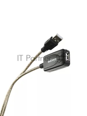 Кабель USB2.0-repeater, удлинительный активный Am-->Af 10м, Telecom