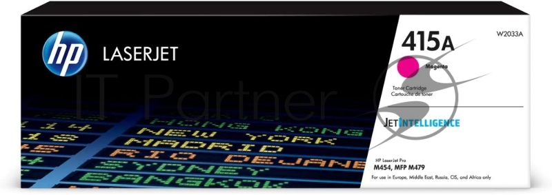 Картридж лазерный HP 415A W2033A пурпурный для HP HP LJ M454/MFP M479 (2100 стр.)