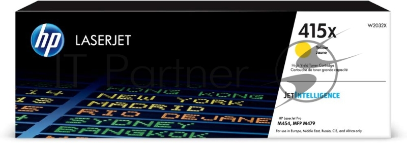 Картридж лазерный HP 415X W2032X желтый для HP LJ M454/MFP M479 (6000стр.)