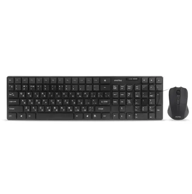 Комплект клавиатура+мышь Smartbuy 229352AG беспроводной, USB, 1600 DPI, чёрный