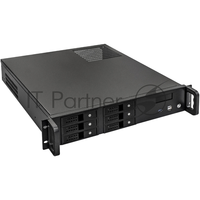 Серверный корпус ExeGate Pro 2U480-HS06 (RM 19", высота 2U, глубина 480, БП 600ADS, 6xHotSwap, USB)