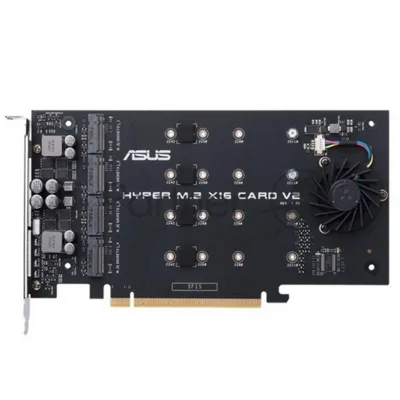 Внутренний адаптер ASUS для создания массивов RAID HYPER M.2 X16 CARD V2