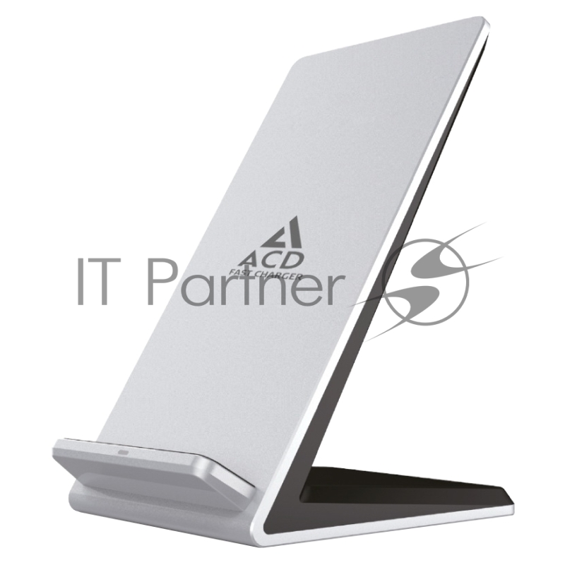 Сетевое зарядное устройство ACD-W102S-F1S 10Вт, беспроводная Qi, 2-катушки с QC, 5В/2А ~ 9В/1,8А RTL