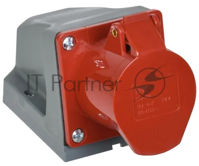 Розетка IEK PSR12-016-4 114 стационарная 3Р+РЕ 16А 380В IP44 IEK