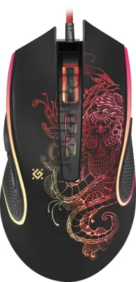 Мышь проводная Defender Venom GM-640L черный, 3200 dpi, USB, кнопки - 8