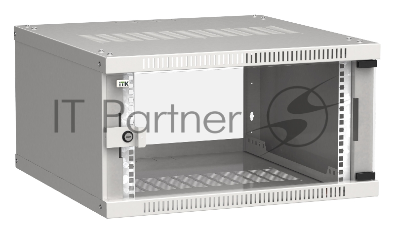 Шкаф ITK LWE3-06U66-GF LINEA WE 6U 600x600 мм дверь стекло серый