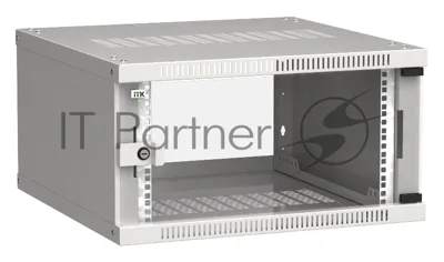 Шкаф ITK LWE3-06U66-GF LINEA WE 6U 600x600 мм дверь стекло серый
