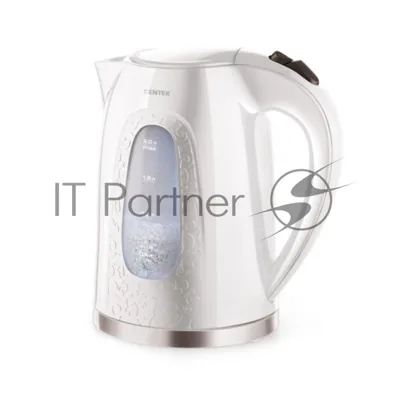 Чайник электрический Centek CT-0041 белый, 2.0 л, 2200 Вт, скрытый нагревательный элемент