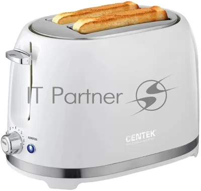 Тостер Centek CT-1432 белый, 850 Вт, 2 слота