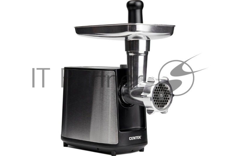 Мясорубка электрическая Centek CT-1617 серый, 2000 Вт, 2.0 кг/мин, реверс, защита от перегрузки, металлический лоток, насадки - 4