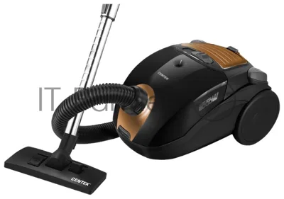Пылесос Centek CT-2511 черный/желтый, 400/2000 Вт, уборка сухая, пылесборник мешок 2 л