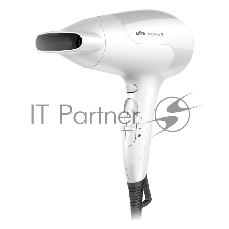 Фен Braun HD385 Satin Hair 3 белый, 2000 Вт, ионизация