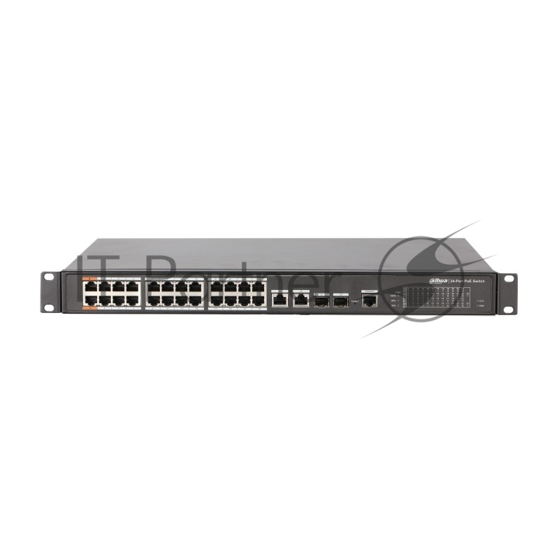 Коммутатор Dahua DH-PFS4226-24ET-360, 24×1 Гбит/с + 2×1 Гбит/с Combo, управляемый