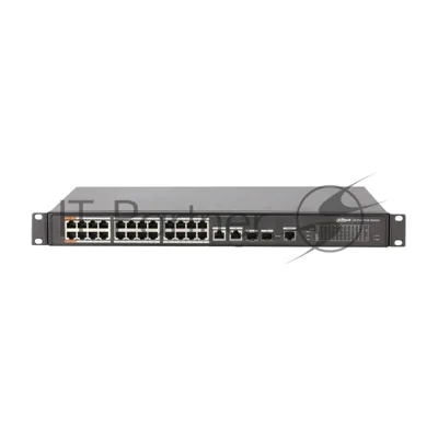 Коммутатор Dahua DH-PFS4226-24ET-360, 24×1 Гбит/с + 2×1 Гбит/с Combo, управляемый
