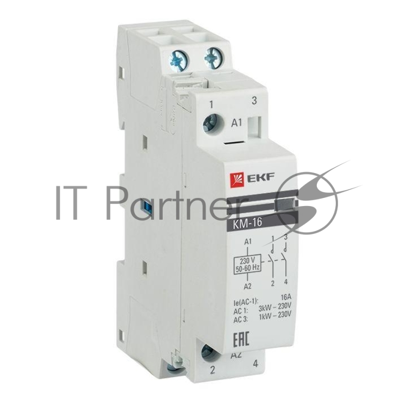 Контактор модульный EKF km-1-16-20 КМ 16А 2NO (1 мод.) PROxima