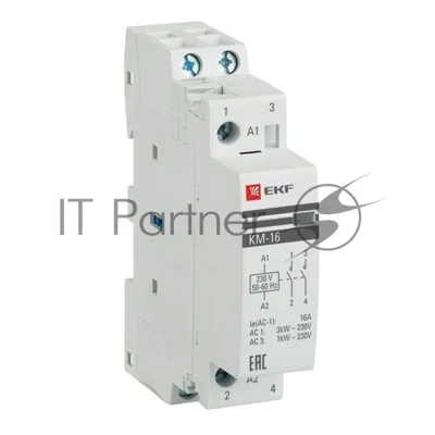 Контактор модульный EKF km-1-16-20 КМ 16А 2NO (1 мод.) PROxima