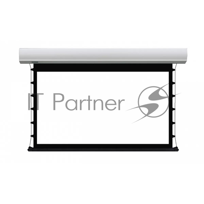 Экран с электроприводом Lumien Cinema Tensioned Control 184x286 см (раб.область 148х264 см 16:9) (119") Matte White черн. кайма по периметру, доп.черная область 30 см, триггер., RS232, IR, RF управл. в комплекте, цвет корпуса "титаниум" LCTC-100111