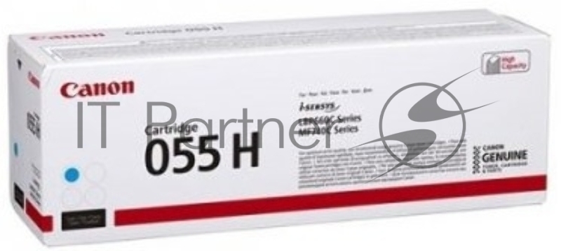 Картридж лазерный Canon 055 H C (3019C002) голубой (5900 стр.) для Canon i-SENSYS серий MF740, LBP660