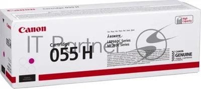 Картридж лазерный Canon 055 H M (3018C002) пурпурный (5900 стр.) для Canon i-SENSYS серий MF740, LBP660.