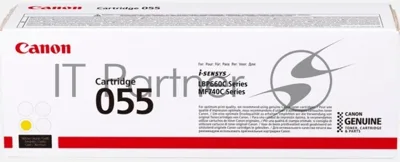 Картридж лазерный Canon 055 Y 3013C002 желтый (2100 стр.) для Canon MF746Cx/MF744Cdw/MF742Cdw/LBP664Cx/663Cdw