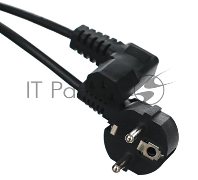 Кабель компьютер - розетка угловой 220V 1.8м (Европейский стандарт) TP021DA-1.8-BK