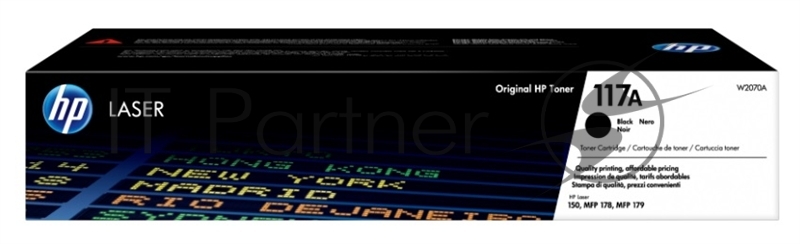 Картридж лазерный HP W2072A (HP 117A) желтый для HP Color Laser 150/170 700 страниц