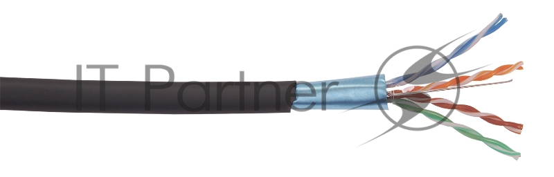 Витая пара ITK LC3-C5E04-329 F/UTP кат.5E 4x2x24AWG LSZH черный (305м)