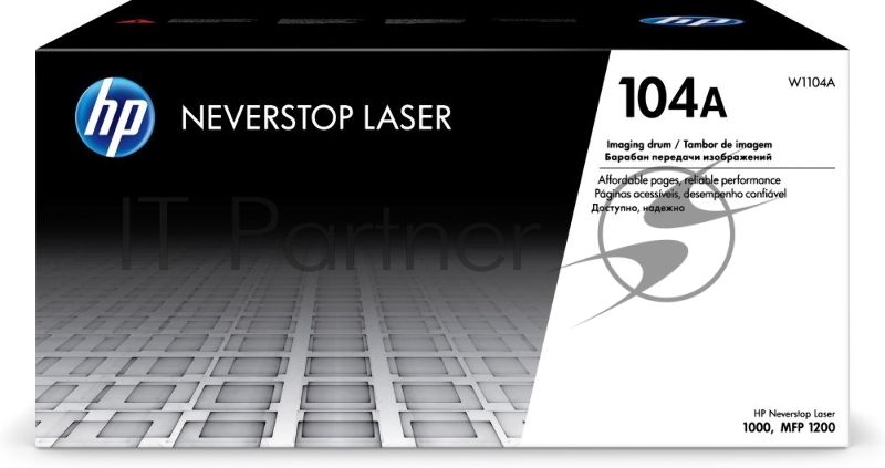 Барабан 104A для HP Neverstop Laser 1000a/w/1200a/w, 20К W1104A (внутри тонер на 5К)