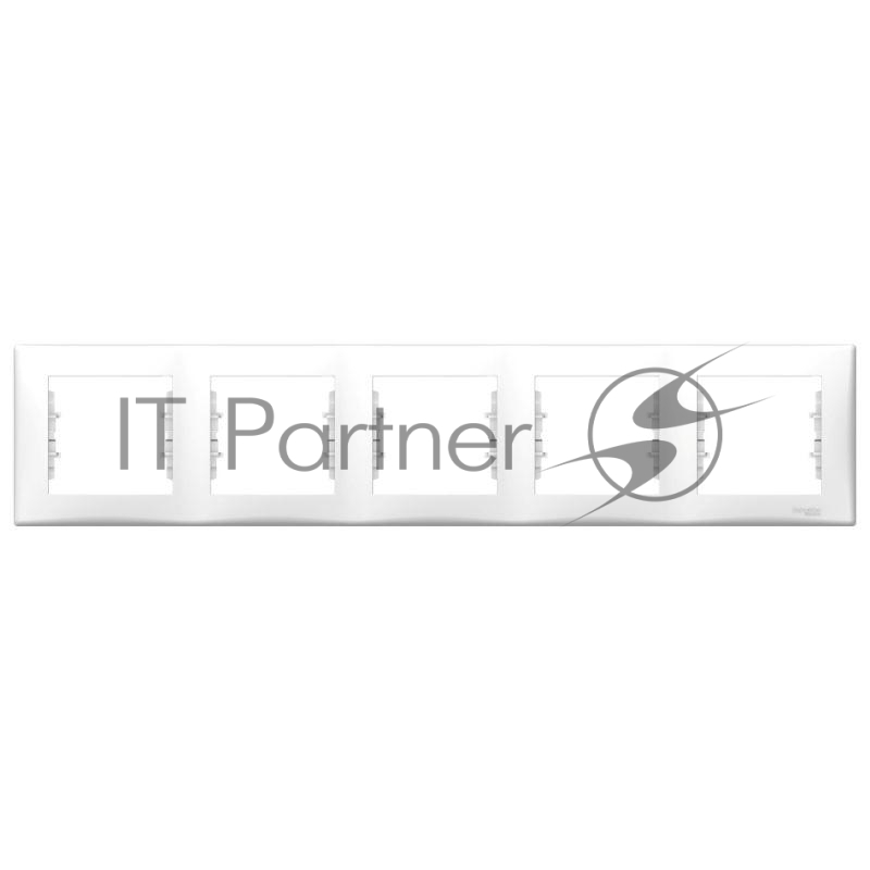 Рамка Schneider-electric SDN5800921 Рамка х5 горизонт., бел.