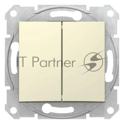 Механизм выключателя 2-кл. СП Sedna 10А IP20 беж. SchE SDN0300147